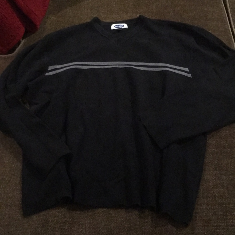 Black V-Neck Sweater Old Navy XXL